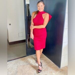 Red Dress with big accent bow on back